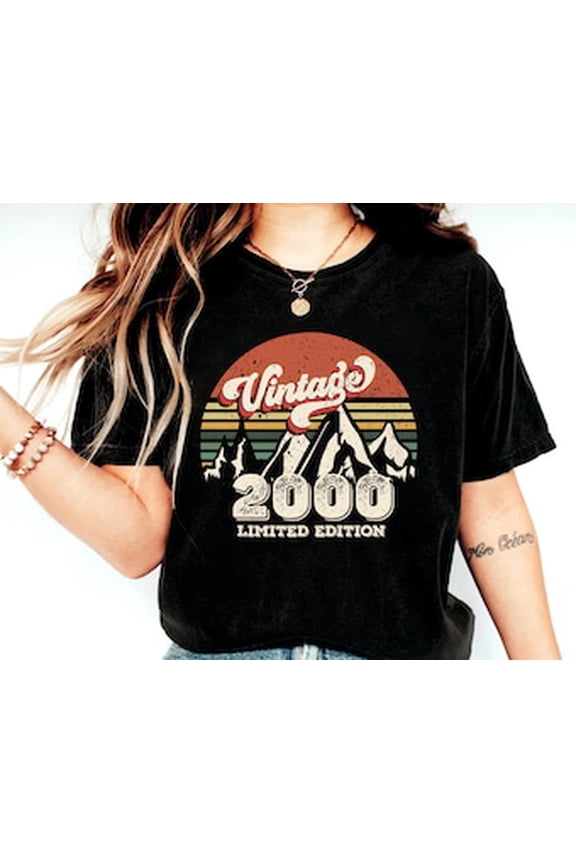 Vintage 2000 Shirt, 25th Birthday Gift For Men, 25th Birthday Best Friend, 25th Bday, Limited Edition, Turning 25 Birthday Gift,Born in 2000