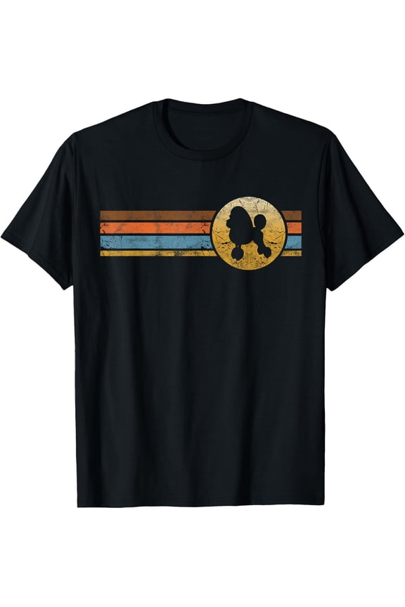 Vintage Poodle Dog Breed Retro Animal Love Dogs Rescue T-Shirt All Size S-5Xl