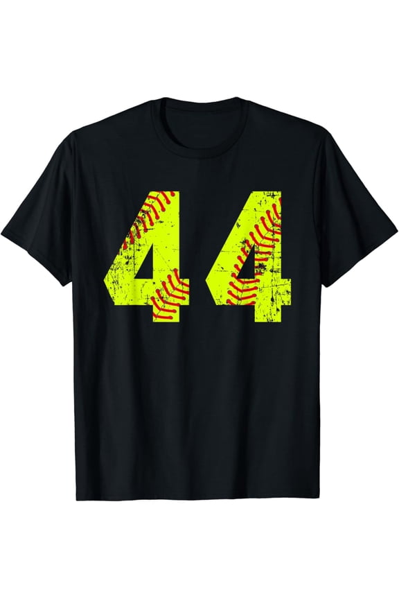 Vintage Softball 44 Jersey Number T-Shirt All Size S-5Xl