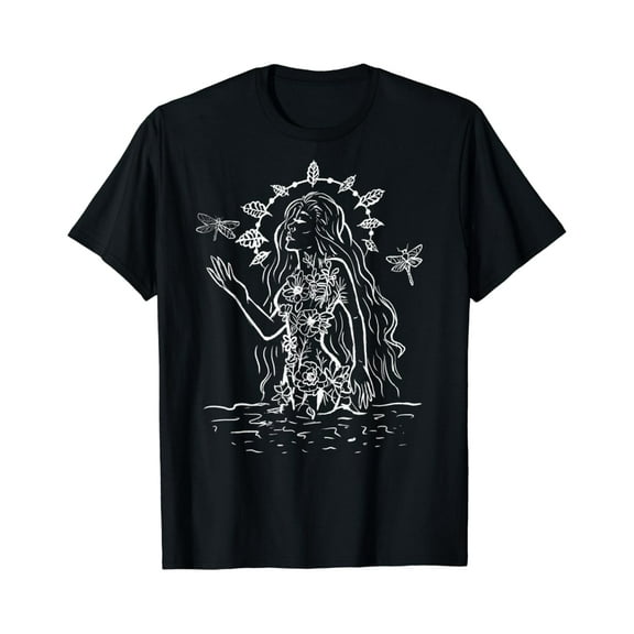 Simple Fit Water Nymph Fantasy Gothic Witchy Mythology T-Shirt
