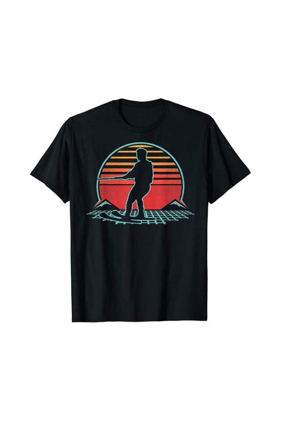Water Skiing Retro Vintage 80S Style Skier Gift T-Shirt All Size S-5Xl