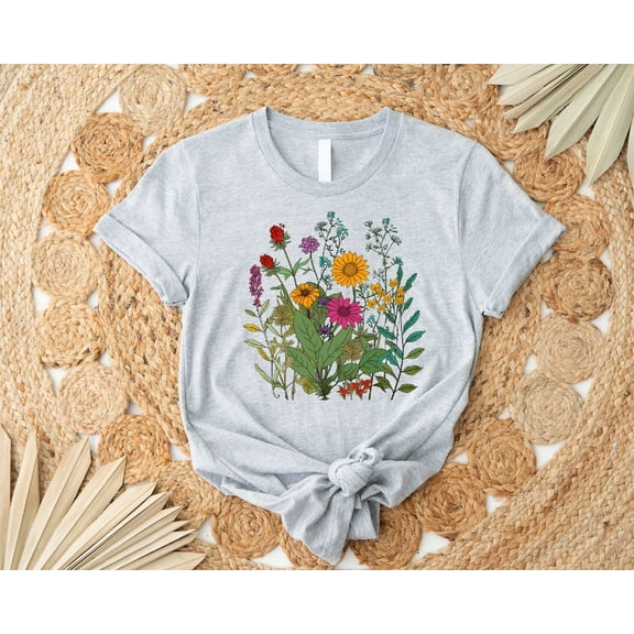 Simple Fit Wildflower Tshirt, Wild Flowers Shirt, Floral Tshirt, Flower Shirt, Gift For Women, Ladies Shirts, Best Friend Gift All Size S-5Xl