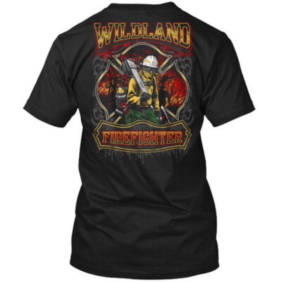 Simple Fit Wildland Firefighter T-Shirt Made in the USA All Size S-5XL