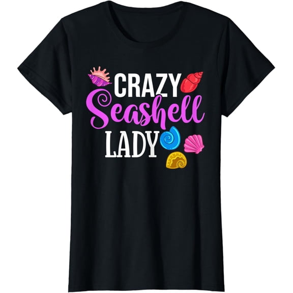 Simple Fit Womens Beach Shelling Seashell Collector Shell Collecting T-Shirt