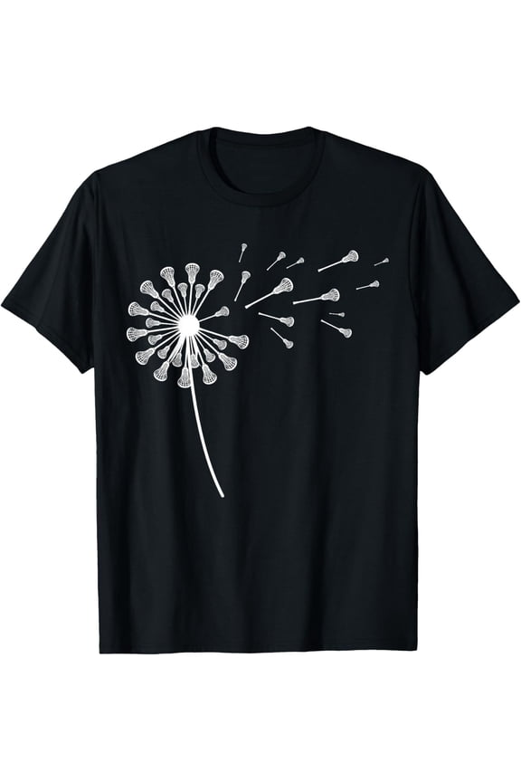 Womens Dandelion Lacrosse Stick Lax Clothes Girls Lacrosse T-Shirt Hoodie Gift For Him/Her