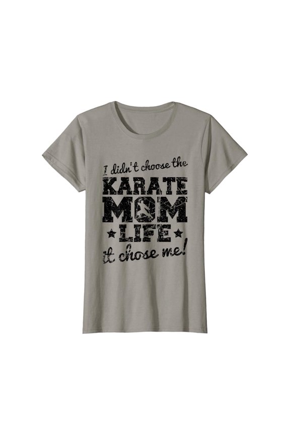 Womens Vintage I Didn't Choose The Karate Mom Life It Chose Me T-Shirt All Size S-5XL