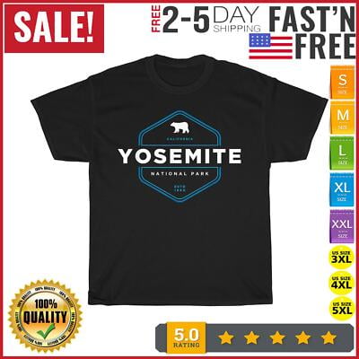 Simple Fit Yosemite National Park California Graphic Vintage T Shirt Men Women Fashion NEW All Size S-5XL