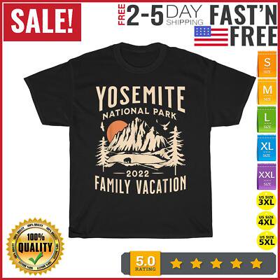 Simple Fit Yosemite National Park California Vintage Family Vacation T Shirt Men Women NEW All Size S-5XL