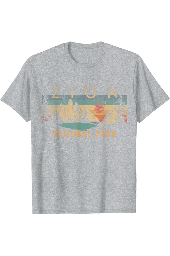Zion National Park Utah Usa Outdoor Vintage T-Shirt All Size S-5Xl