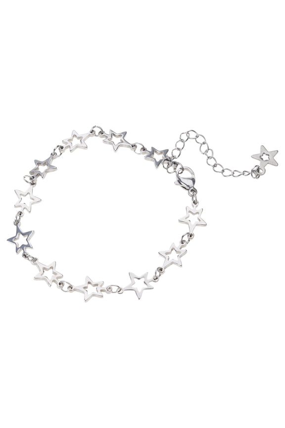Simple Five-pointed Star Bracelet Jewelry for Women Girls Y2K Hollow Star Handchain Wristband Jewelry Star Bracelets