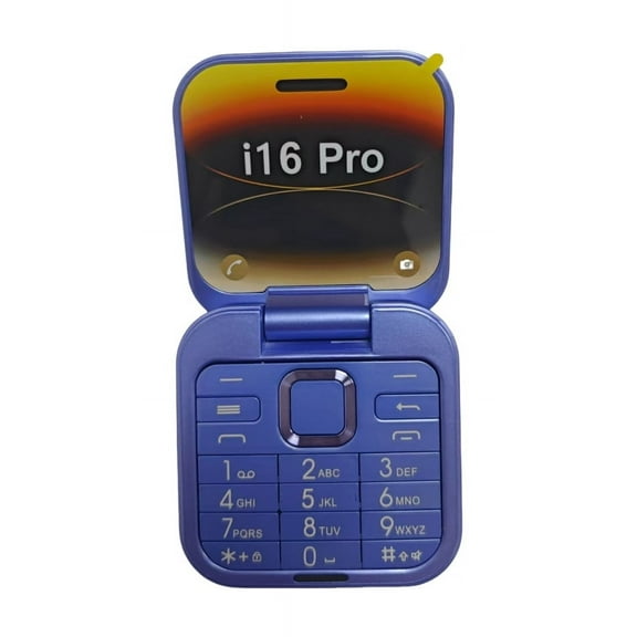 Simple Flip Phone with Large Buttons, Dual SIM SOS Dial LED Flashlight for Seniors Emergency Backup Mobile Basic Communication