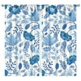 thumbnail image 1 of Simple Floral Curtains 42x84 Inch Rod Pocket Blackout Drapes 2 Panels for Bedroom and Subtle Patterns, 1 of 2