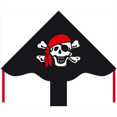 HQ Kites 102135 Ecoline Simple Flyer Jolly Roger Kite