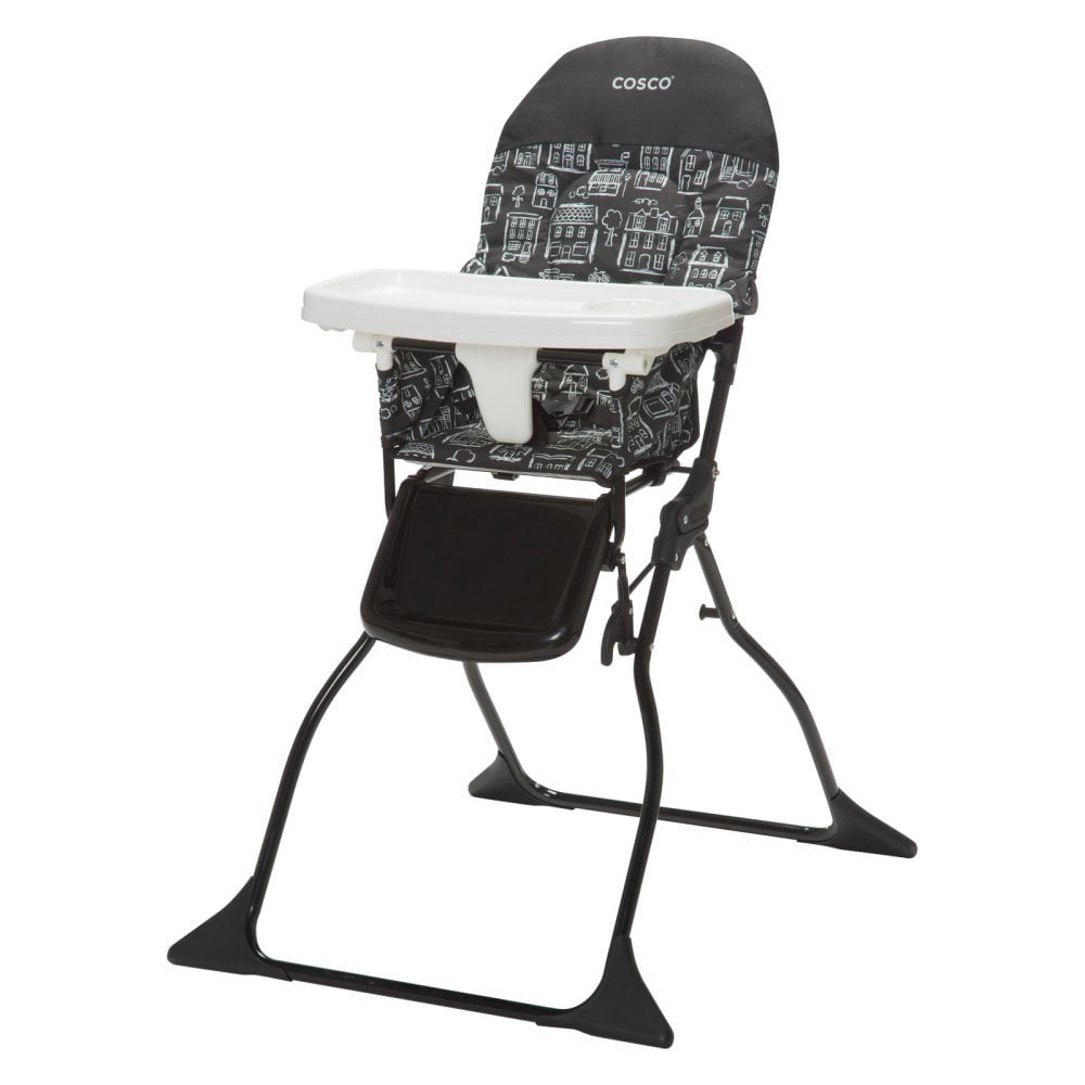 Simple Fold Full Size High Chair With Adjustable Tray, 28.5x23.5x38.7 ...