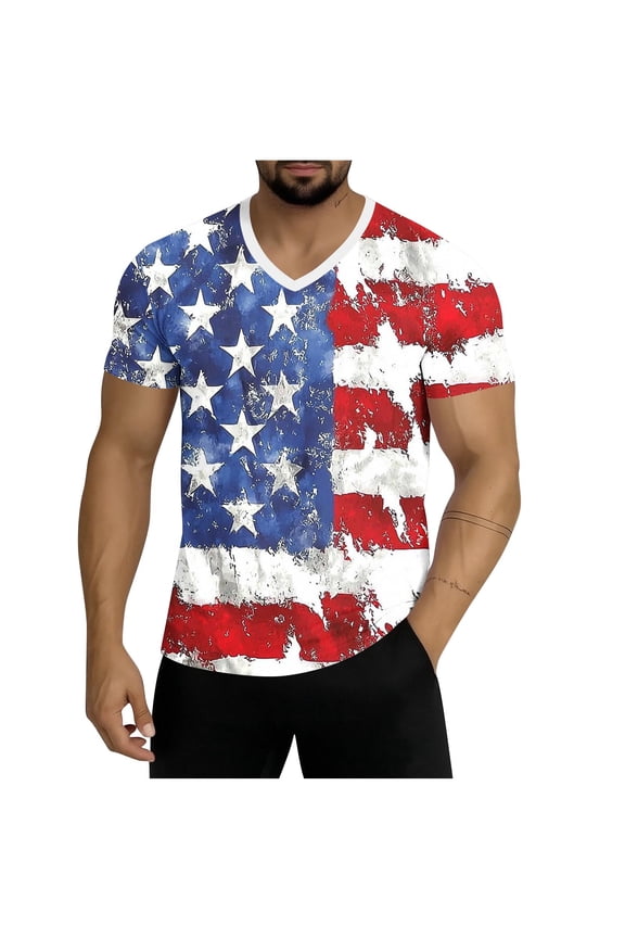 Simple Freedom T Shirt for Men & Women Patriotic Men's V Neck Tshirts Graphic Tee Big and Tall Size M-5XL Pink