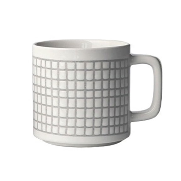 Simple Geometric Line Mug Coffee Cup Ceramic Cup for Tea Cocoa Milk Coffee at Home & Office