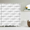 thumbnail image 1 of Simple Geometric Pattern Fabric Shower Curtain Bathroom Curtains Stripes Mosaic Bath Screen Waterproof Polyester, 1 of 6