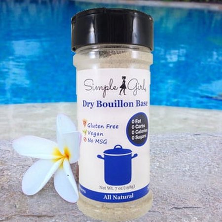 Simple Girl Dry Bouillon Base (Sugar Free, Gluten Free, Vegan, No MSG, All Natural, 0 Fat, 0 Carbs, 0 Calories)