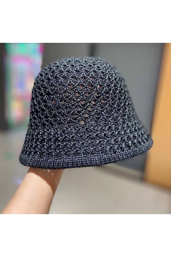 Sun Hat Wide Brim Floppy Summer Hats for Women Beach Panama Straw Dome Weave Bucket Hat Femme Shade Hat Women Hats Women's Straw Sun Hat Hand-Woven Packable Summer Floppy UV Protection Hat