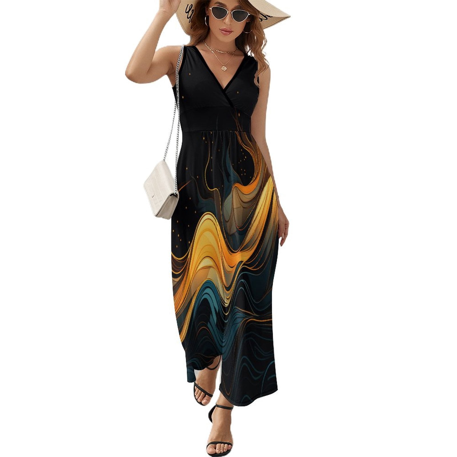 green emerald velvet dress Ibiza Gold Summer Dress main image 0