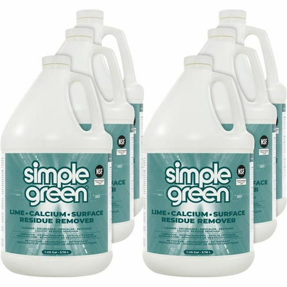 Simple Green SMP1700128CT 1 gal Lime-Calcium-Surface Residue Remover - Pack of 6