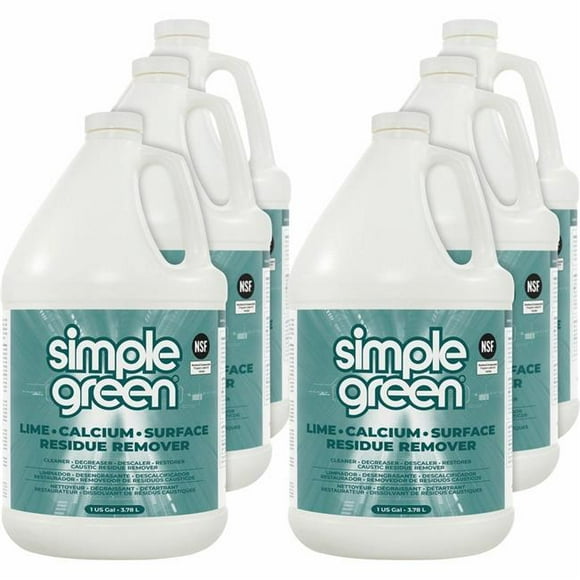 Simple Green SMP1700128CT 1 gal Lime-Calcium-Surface Residue Remover - Pack of 6