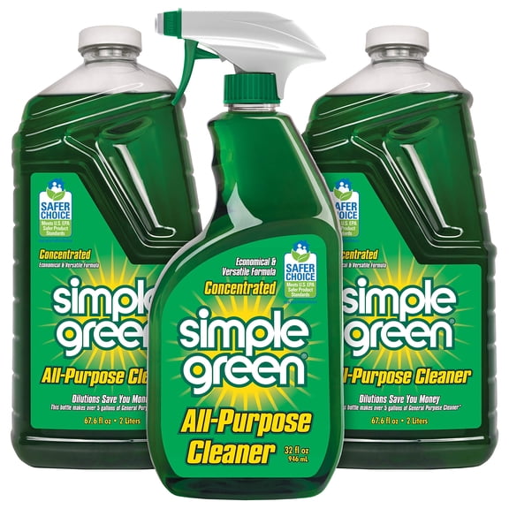 Simple Green All-Purpose Cleaner Spray and Refill, Green, 3 Piece Set, Original, 1 Count