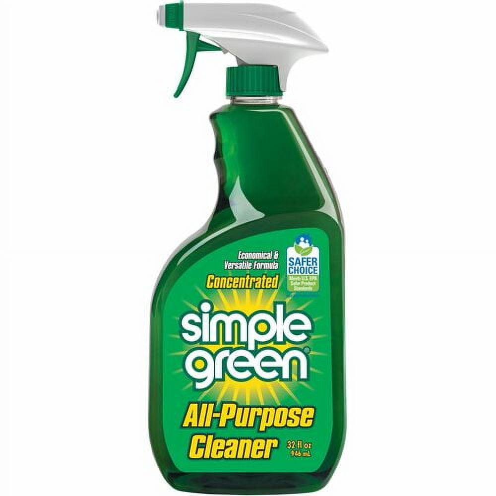 Simple Green All-Purpose Concentrated Cleaner - Concentrate - 32 fl oz (1 quart) - 1 Each - Non-toxic, Streak-free, Smudge-free - Green