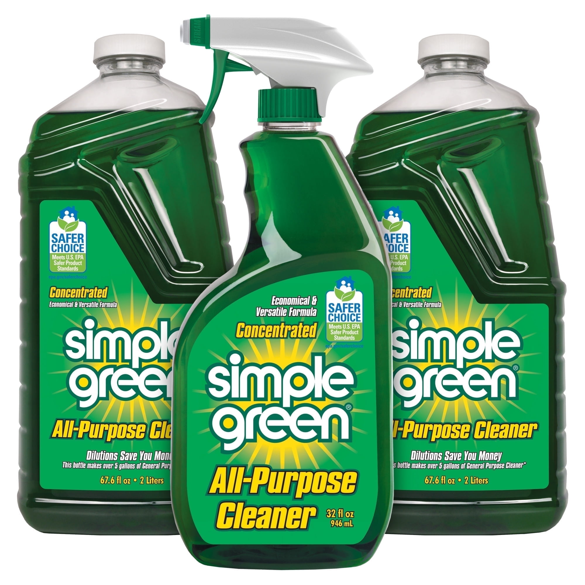 Simple Green All Purpose Cleaner, Sassafras Scent, 32 oz Spray & 67.6 oz Refill (2-Pack)