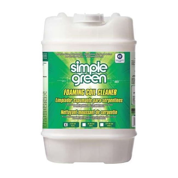 Simple Green Condenser or Evaporator Cleaner,5 gal. 0100000104005