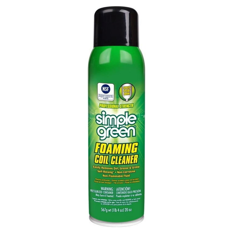 Simple Green Coil Cleaner 20 oz Aerosol Can White 0110001213418 Walmart