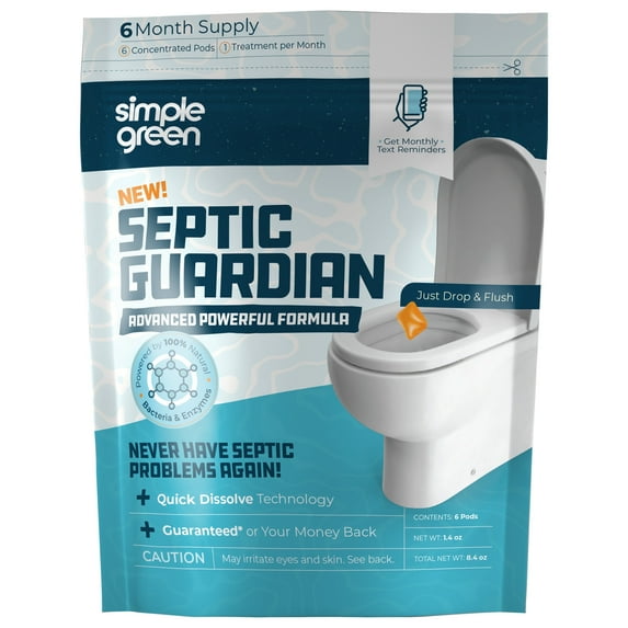 Simple Green Septic Guardian Monthly Septic Tank Treatment Pods - 6 ct