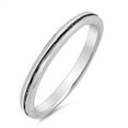 thumbnail image 1 of Simple Grooved Promise Wedding Ring .925 Sterling Silver Band Jewelry Female Male Unisex Size 8, 1 of 4