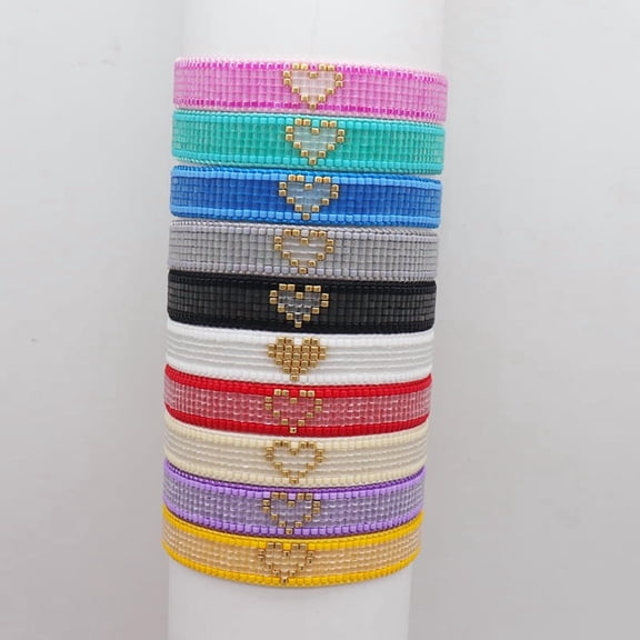 Simple Heart Bracelet Hand-woven