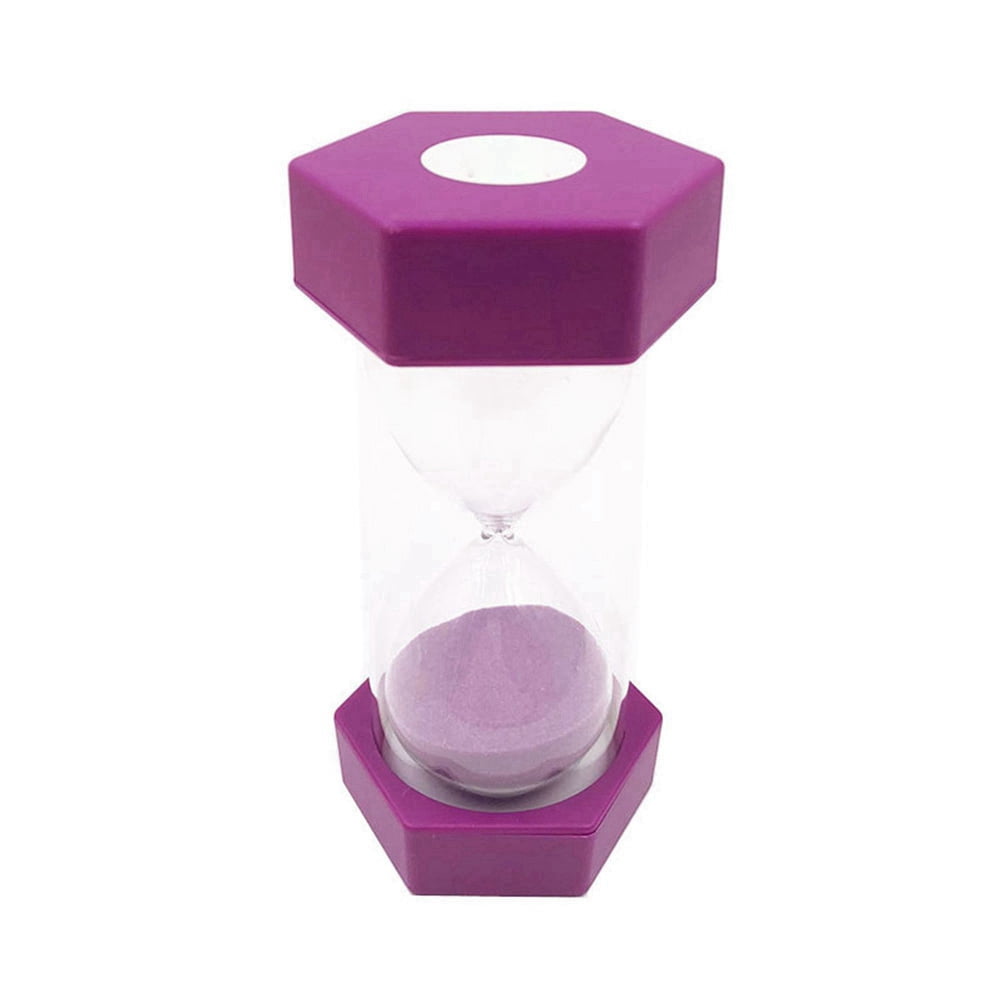 Simple Hexagon Sand Hourglass 6 Minutes Plastic Security Sand Timer ...