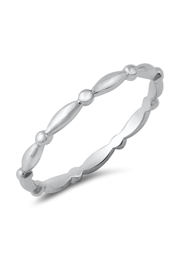 Simple High Polish Stacking Ring .925 Sterling Silver Band Jewelry Female Male Unisex Size 4