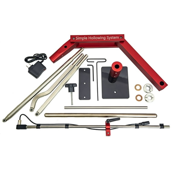 Simple Hollowing System Accepts Full Size Simple Woodturning Tools, includes laser and 3 tools, USA Made