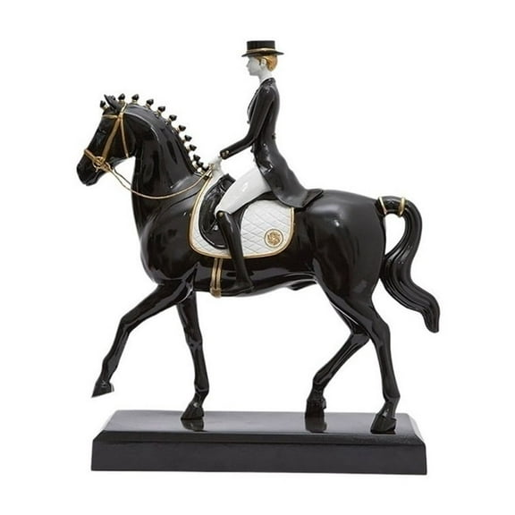 Simple Horse Riding Figure Sculpture Home Horse Ornaments Living Room Study Decoration