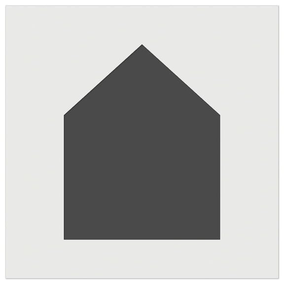Simple House Solid DIY Cookie Wall Craft Stencil - 7.0 Inch
