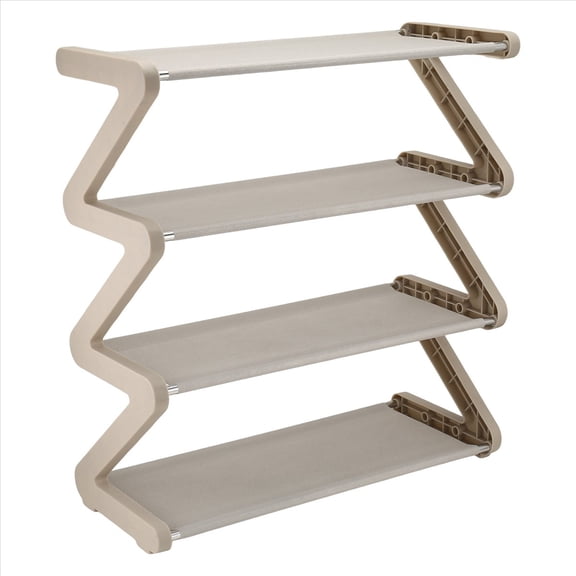 Simple Household Shoe Storage Artifact Z-Shaped Shoe Rack, Cute Shoe Rack Multi-Layer Assembly Shoe Rack C
