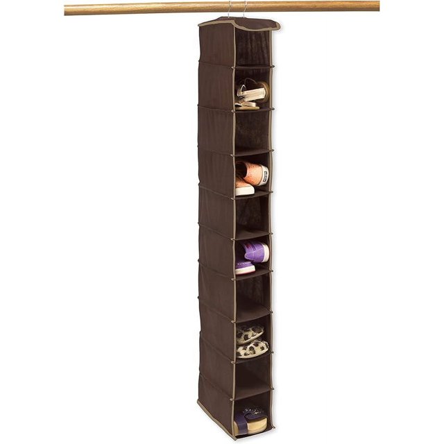 Simple Houseware 10 Shelves Hanging Shoes Organizer Holder for Closet