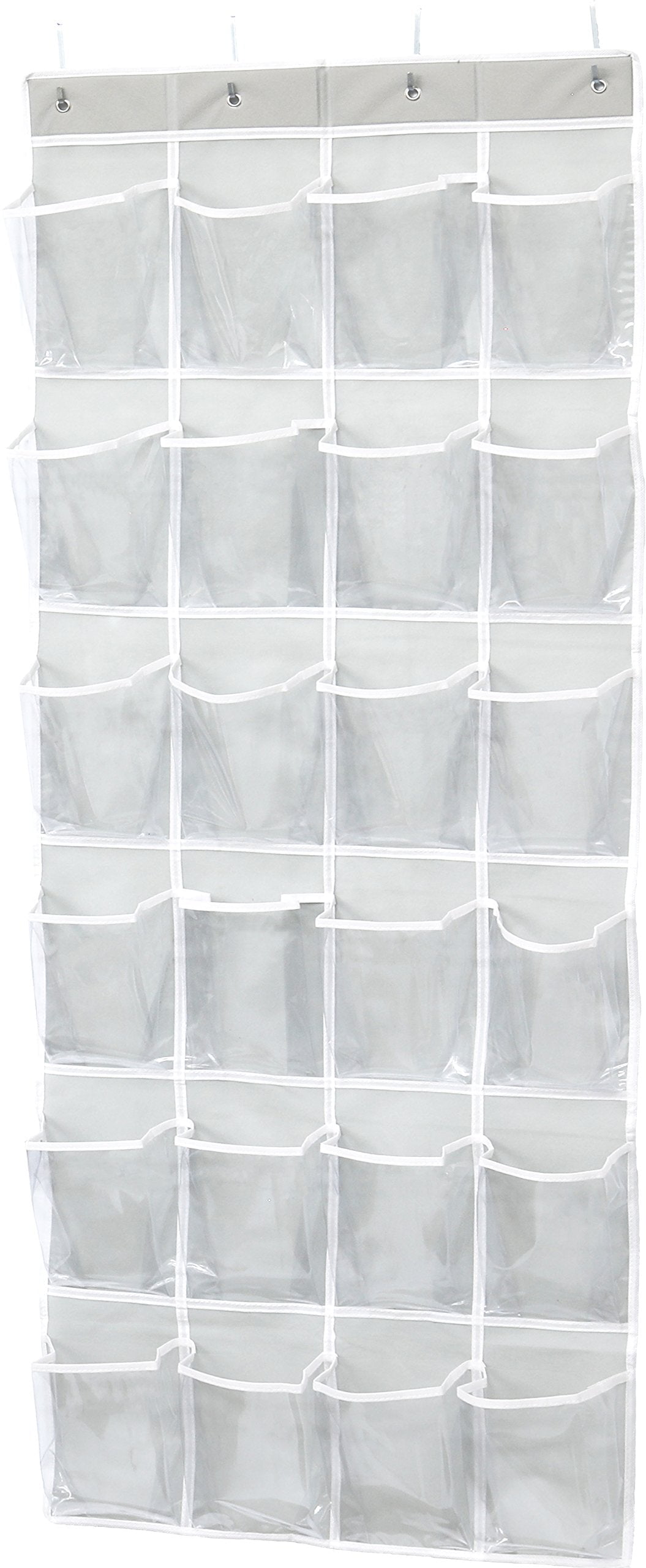 Over the door shoe organizer clear plastic deals