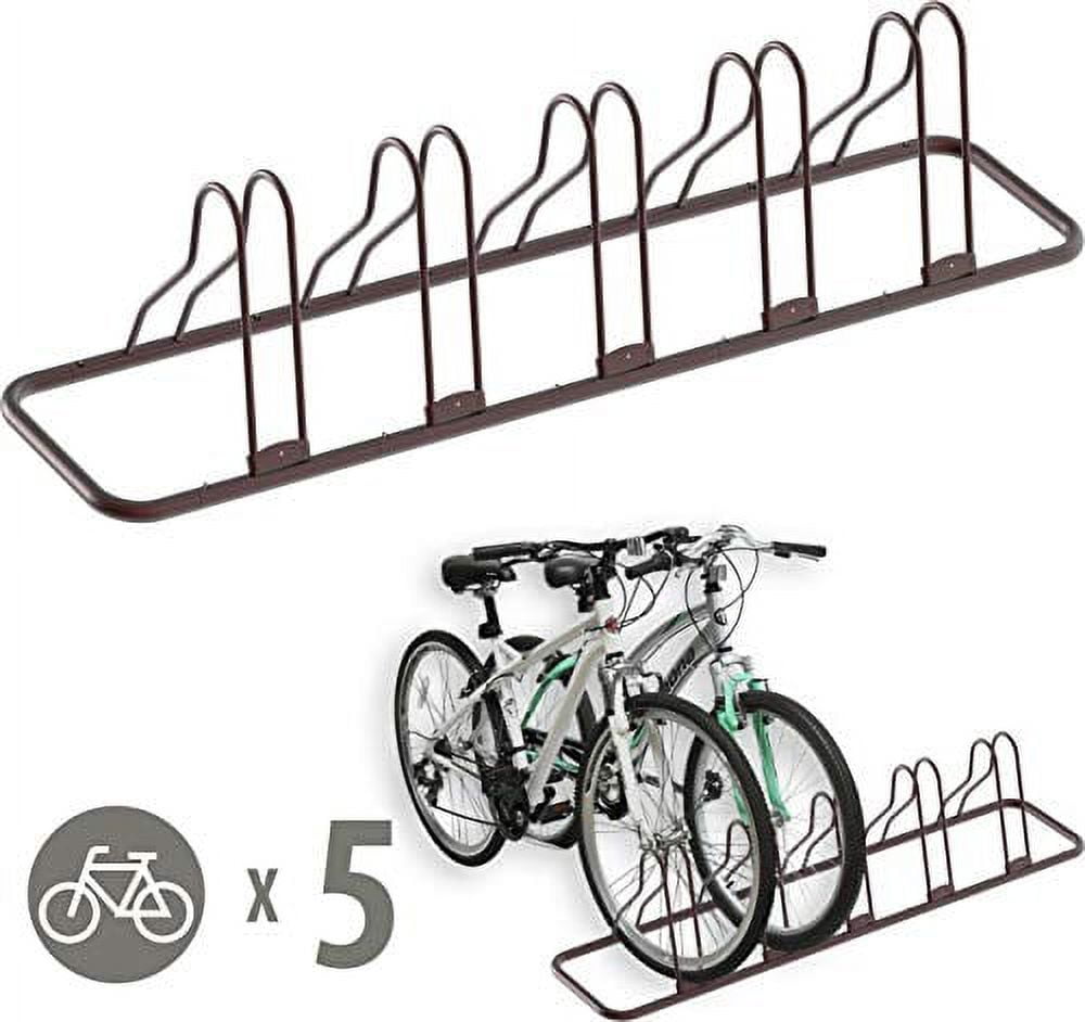 Simple houseware 5 bike bicycle floor parking adjustable cheap storage stand