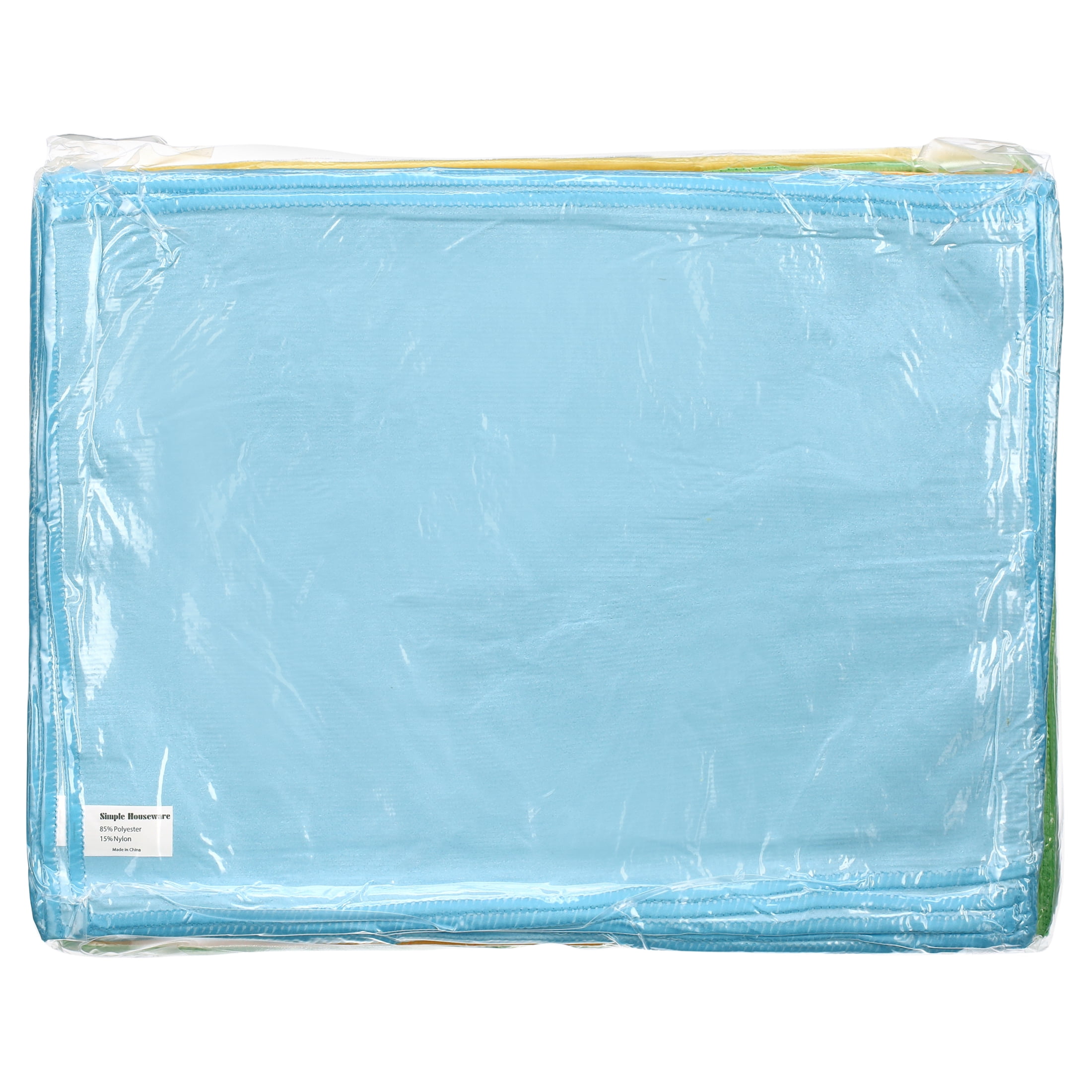 Super Soft Multicolor Microfiber Cleaning Cloths, 50 Pack