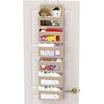 thumbnail image 1 of Simple Houseware Baby Over The Door Hanging Organizer Storage, 6 Clear Window Pocket, Beige, 1 of 2