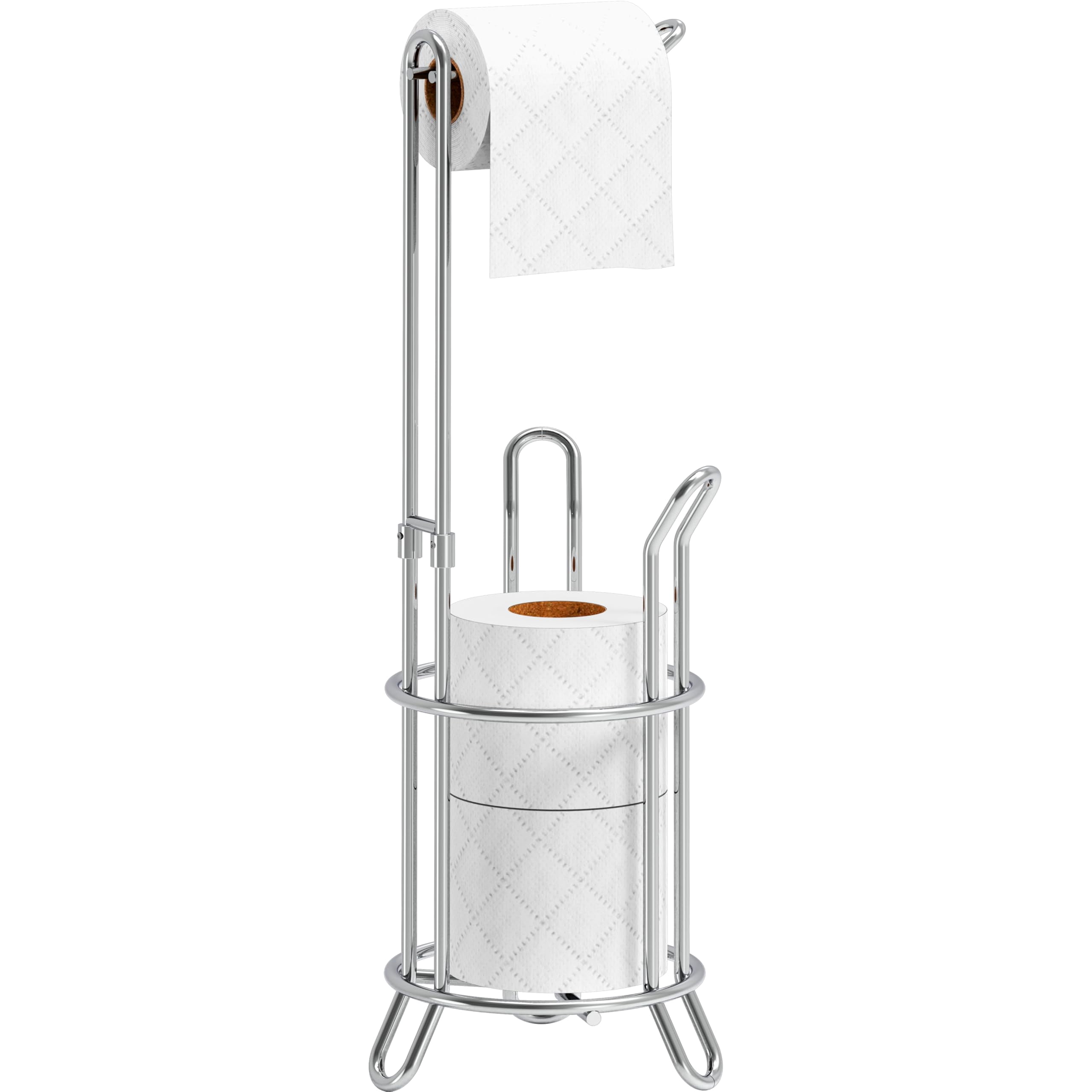 Simple Houseware Bathroom Toilet Tissue Paper Roll Storage Holder Stand ...