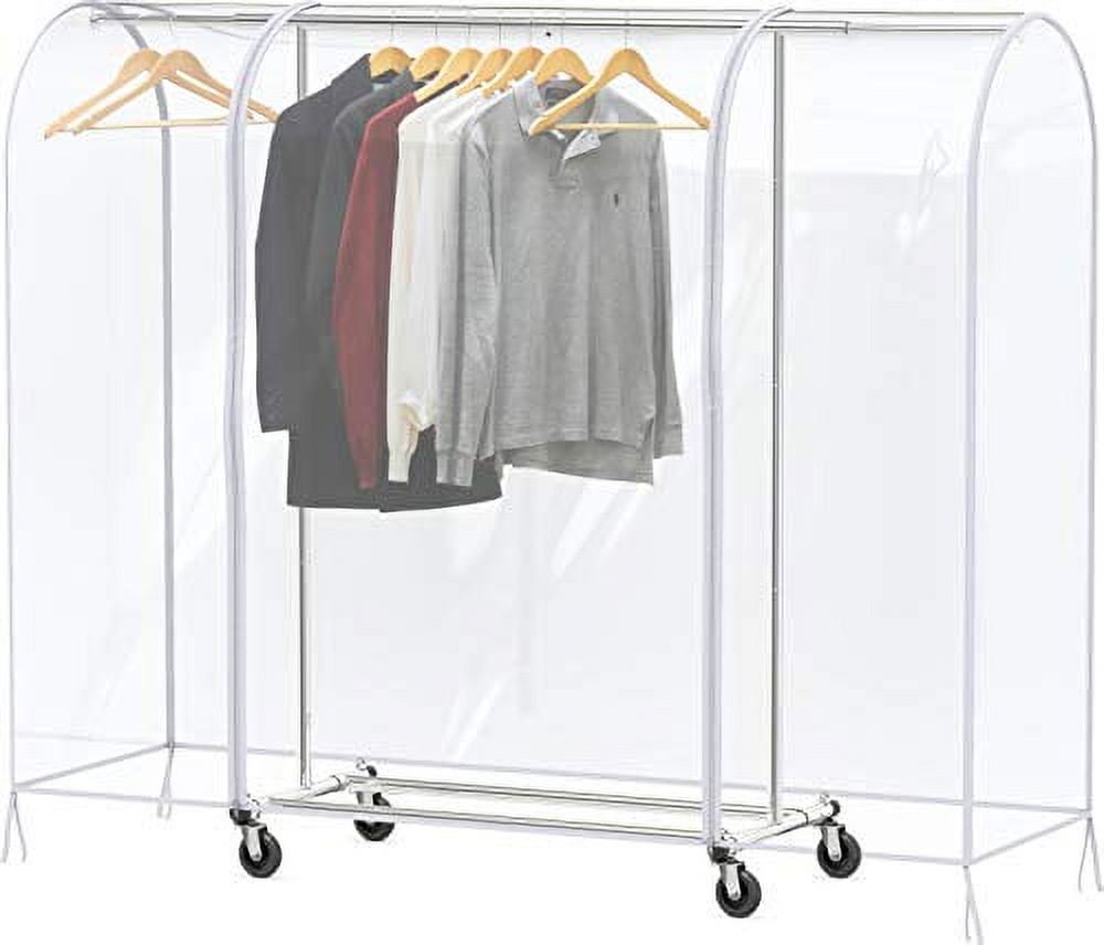 Plastic garment 2025 rack cover