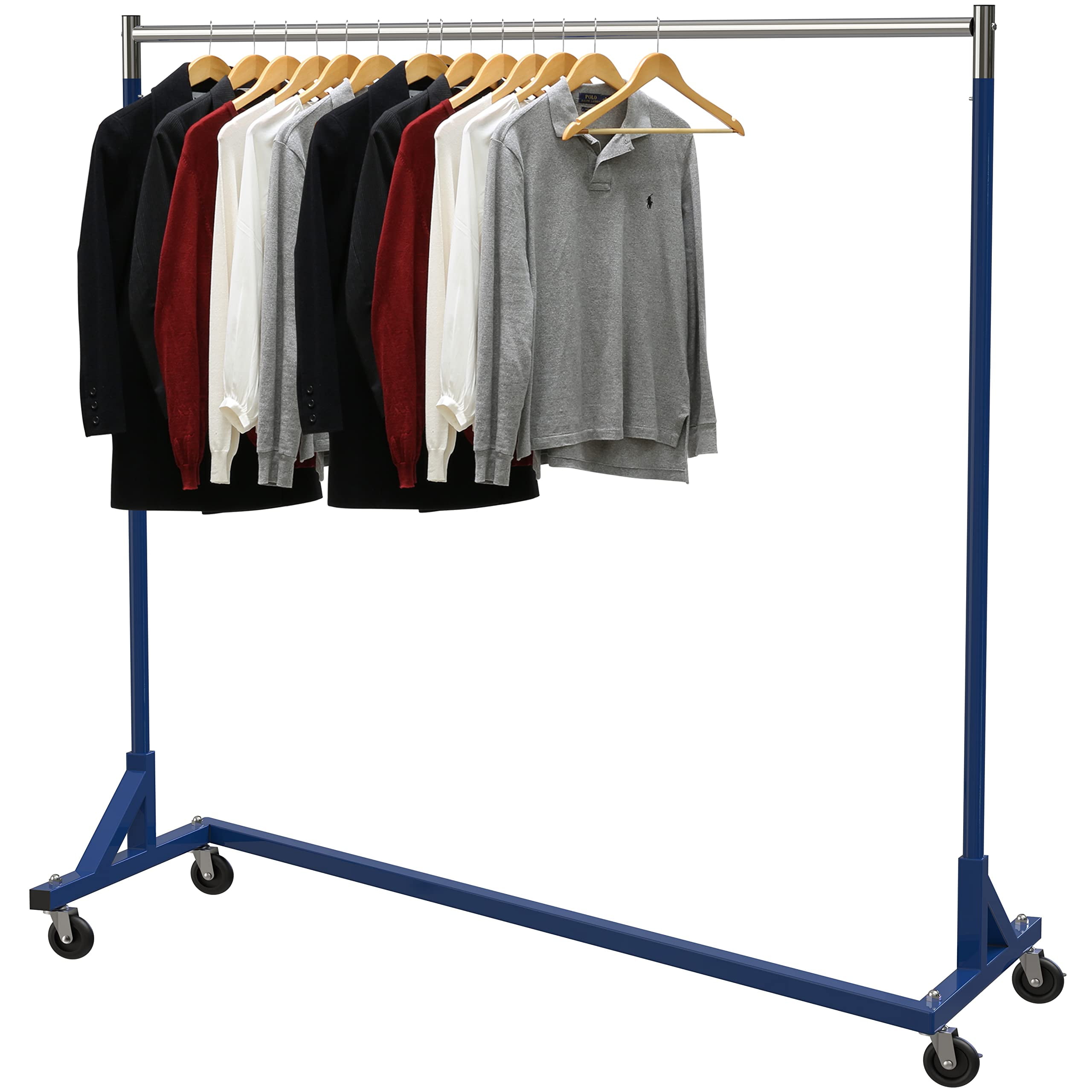 Simple Houseware Heavy Duty Clothing Garment Rack Portable - Chrome  BO-007-02