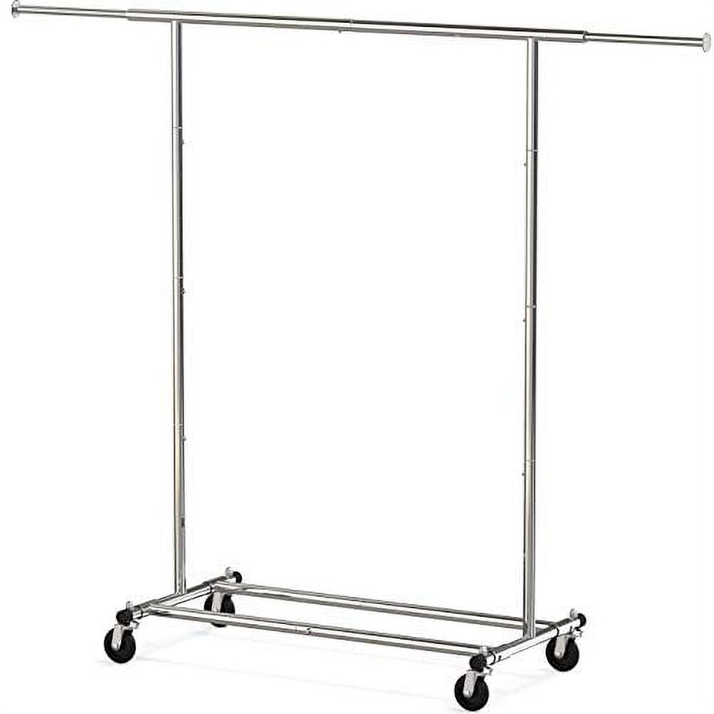 Simple Houseware Heavy Duty Clothing Garment Rack Chrome