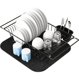 Surlong Expandable Dish Drying Rack Over The Sink Dish Basket Drainer with  Telescopic Arms Functional Kitchen Sink Organizer for Vegetable, Fruit and